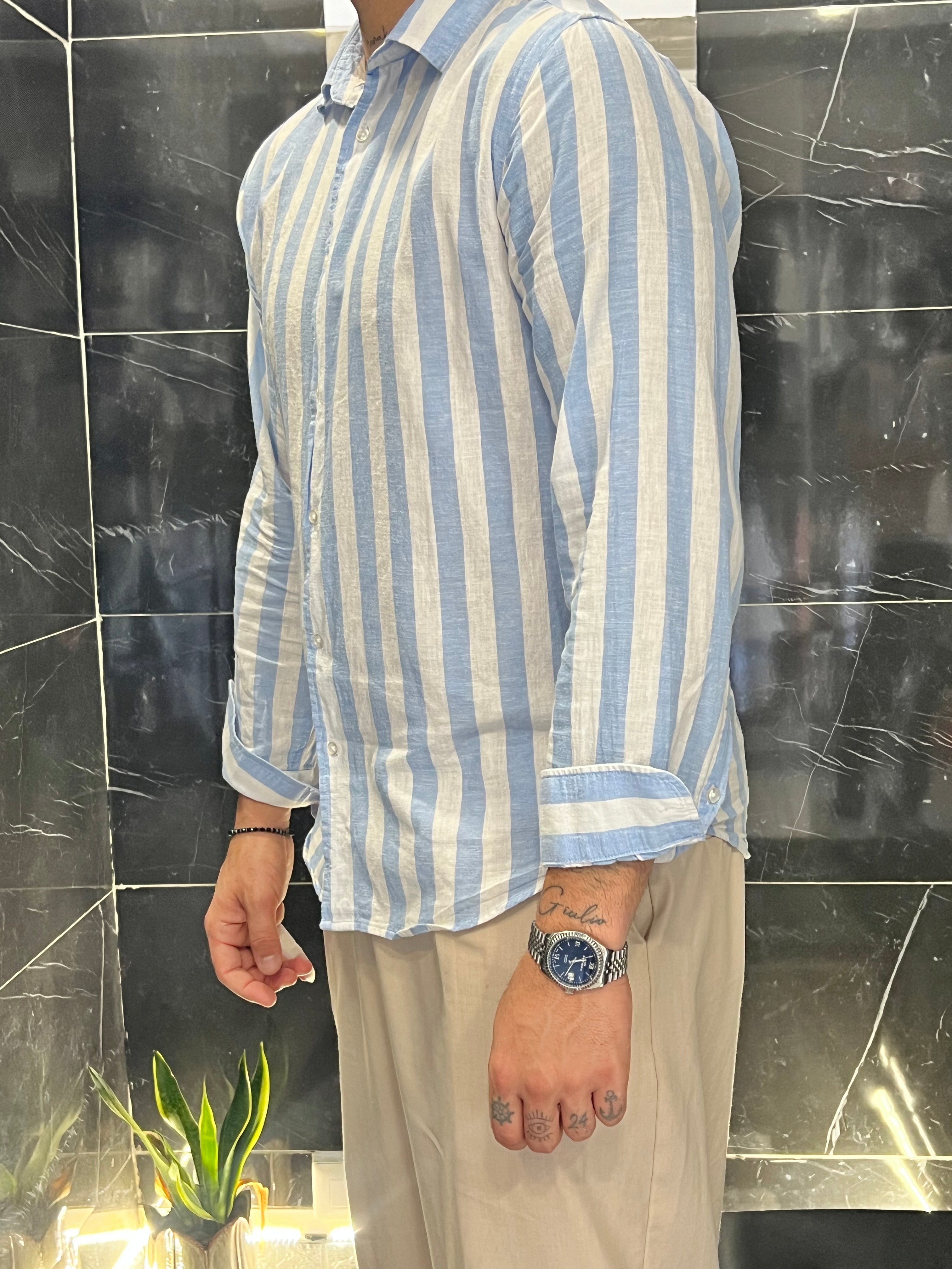 Camicia a Righe Lino •vari colori•